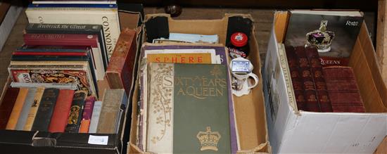 3 boxes of books on Royality